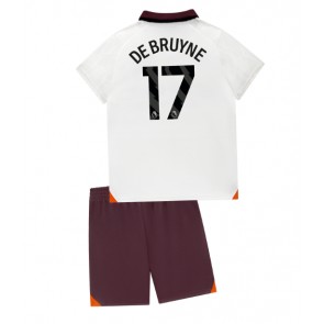 Manchester City Kevin De Bruyne #17 babykläder Bortatröja barn 2023-24 Korta ärmar (+ Korta byxor)